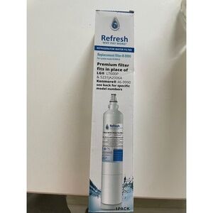 NWT Refresh Refrigerator Water Filter R-9990 Compatible‎ LG Kenmore 1 Pack